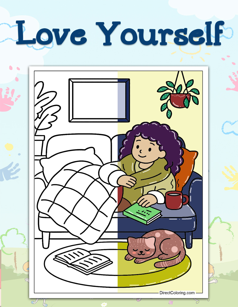 Love Yourself Coloring Pages